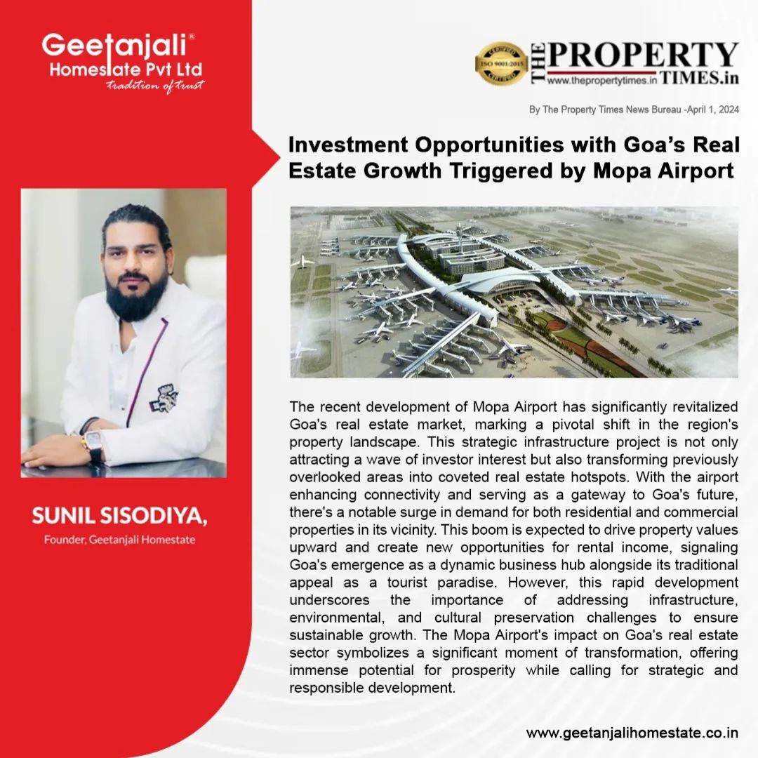 Investment Opportunities with Goaâ€™s Real Estate Growth Triggered by Mopa Airport