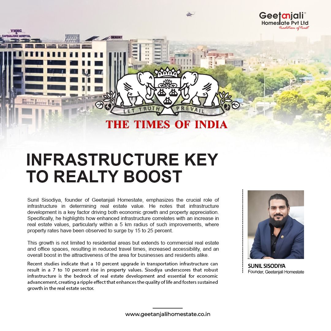 Infrastructure Key TO Realty Boost