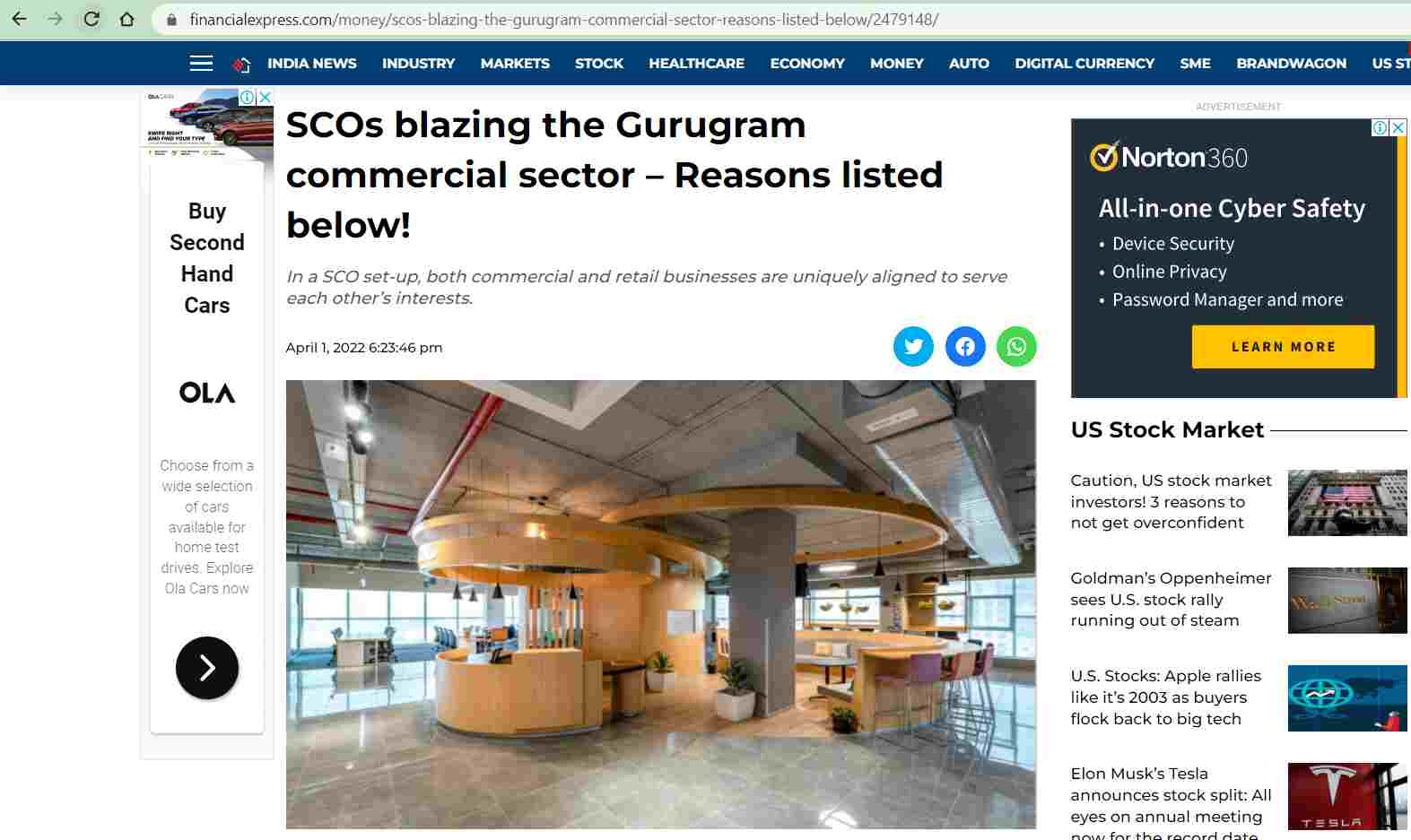 SCOs blazing the Gurugram commercial sector â€“ Reasons listed below!