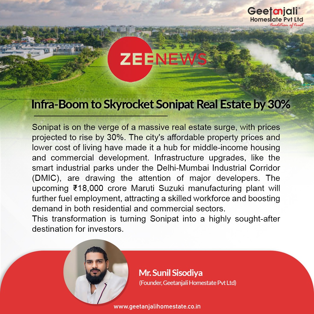 Infra-Boom to Skyrocket Sonipat Real Estate By 30%